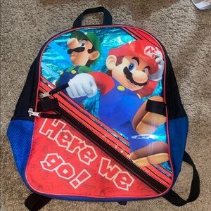 Nintendo Mario and Luigi Kids Backpack - Red, Blue, Black